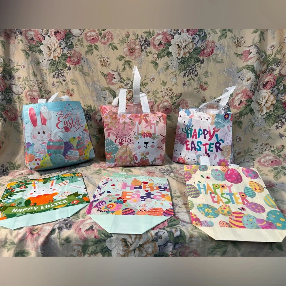Easter bags 6 reusable